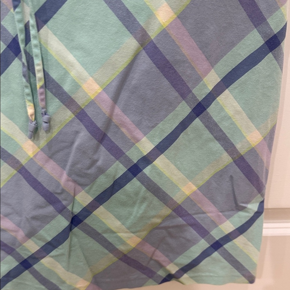 GAP Plaid Skirt in Pastel Blue and Green - Picture 6 of 8